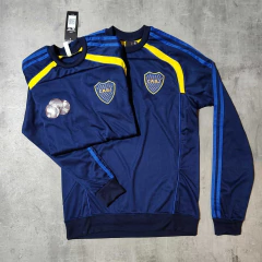 Buzo Boca urban cuello redondo azul oscuro retro - Hooligans Bahía