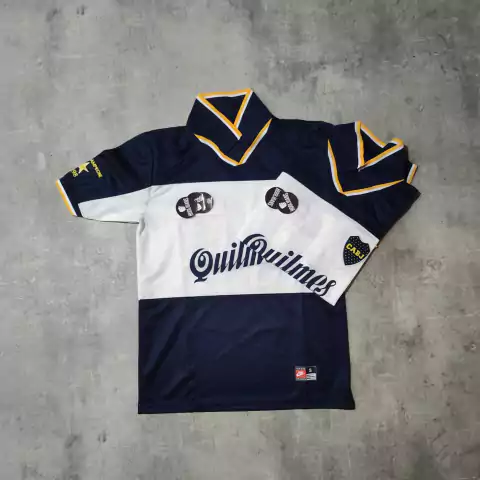Camiseta Boca Quilmes blanca 1998
