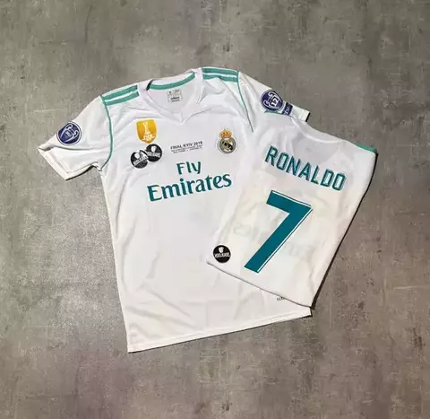 Camiseta Real Madrid Cristiano Ronaldo retro blanca niño