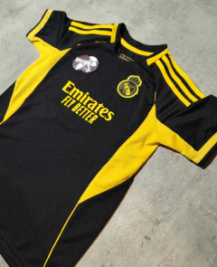 Camiseta Real Madrid suplente negra Mbappe niño - Hooligans Bahía