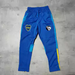 Pantalon Boca celeste y azul niño