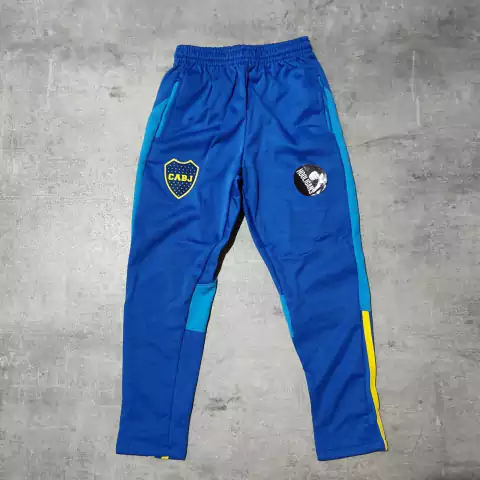 Pantalon Boca celeste y azul niño
