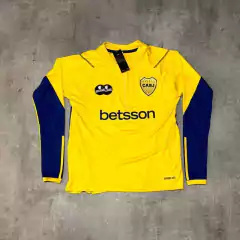 Buzo Boca medio cierre Betsson amarillo