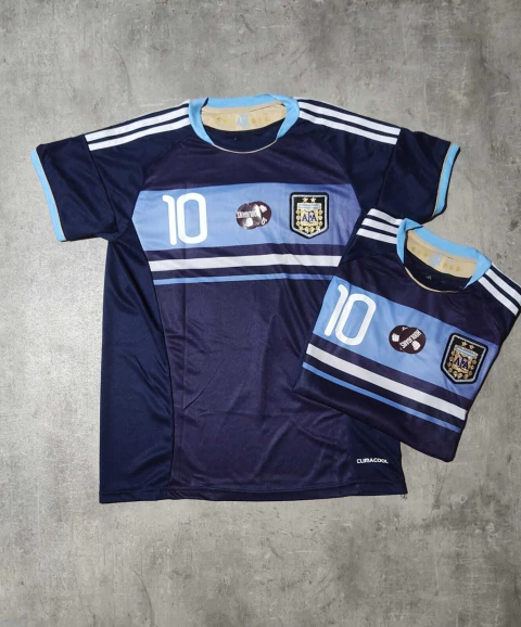 Camiseta AFA 2011 Messi suplente azul retro