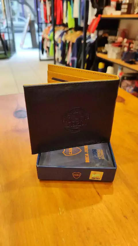 Billetera Boca sello negra
