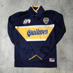 Camiseta Boca Quilmes 1997 Maradona retro manga larga