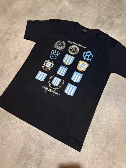 Remera Racing historia escudos