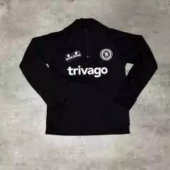 Buzo Chelsea medio cierre negro niño