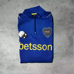 Buzo Boca azul claro mangas amarillas - comprar online