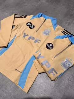 Buzo AFA medio cierre niño beige en internet