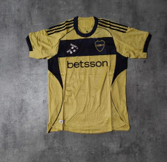 Camiseta Boca suplente 2025/26 dorada importada en internet