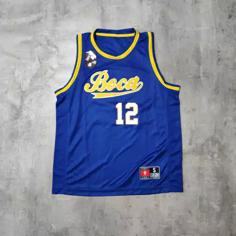 Musculosa Boca basquet retro azul