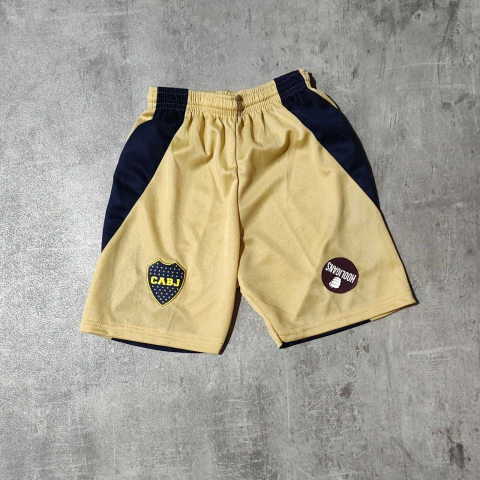 Short Boca suplente dorado 2026 niño - comprar online