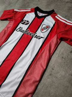 Camiseta River Budweiser tricolor retro Cavenagui - Hooligans Bahía