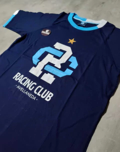 Remera Racing estampada azul oficial - comprar online