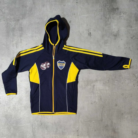Campera Boca azul oscura lineas amarillas 2026 niño