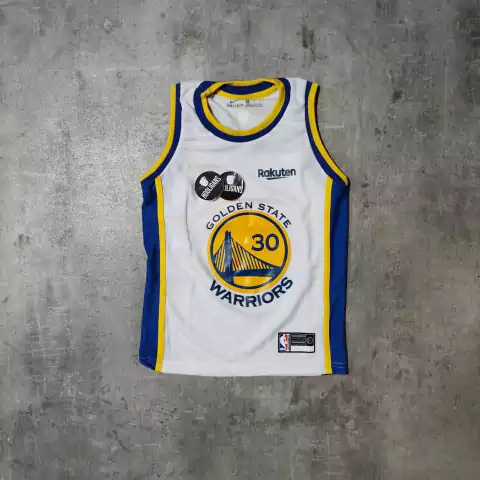 Musculosa NBA Golden State blanca Curry niño