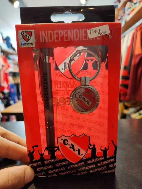 Set llavero y lapicera Independiente