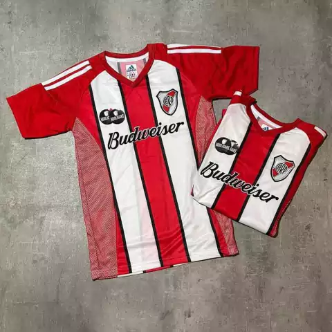 Camiseta River Budweiser tricolor retro