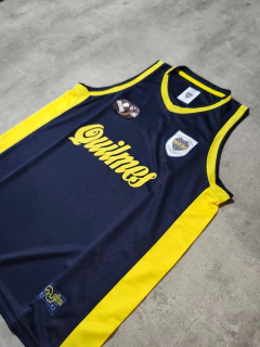 Musculosa Boca azul oscura olan retro - comprar online