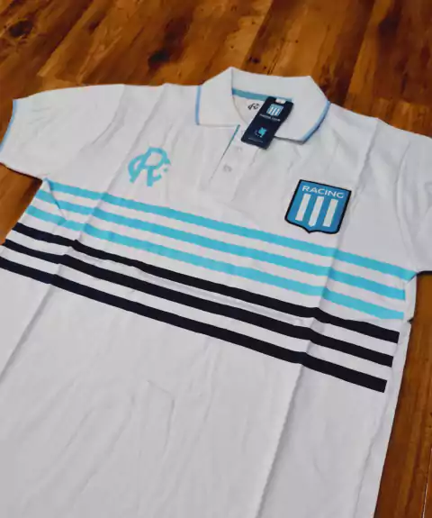 Chomba estampa Racing oficial blanca