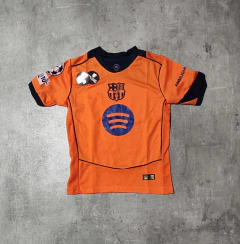 Camiseta Barcelona suplente niño Lamine Yamal naranja