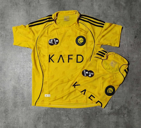 Camiseta Al Nassr Cristiano Ronaldo amarilla KAFD 2026