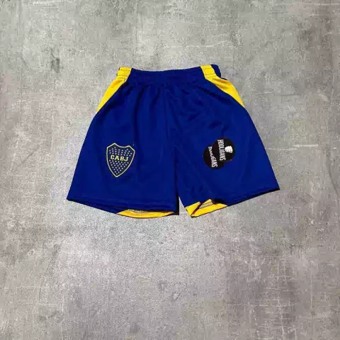 Short Boca azul niño titular 2025