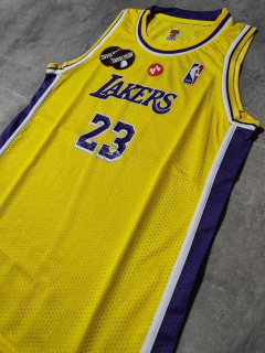Musculosa NBA Los Angeles Lakers amarilla calada niño en internet