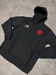 Buzo River canguro negro frisa - comprar online