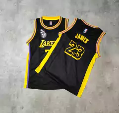 Musculosa NBA Lakers negra niño en internet