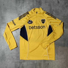 Buzo Boca Betsson medio cierre amarillo en internet