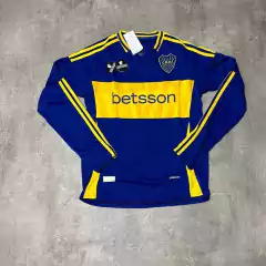 Camiseta Boca Betsson titular 2025 manga larga