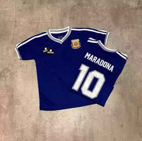 Camiseta AFA 1990 Maradona suplente niño