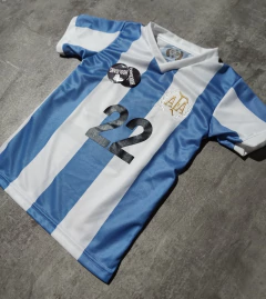 Camiseta AFA aniversario Lautaro niño en internet