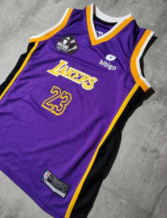 Musculosa NBA Lakers niño violeta - tienda online