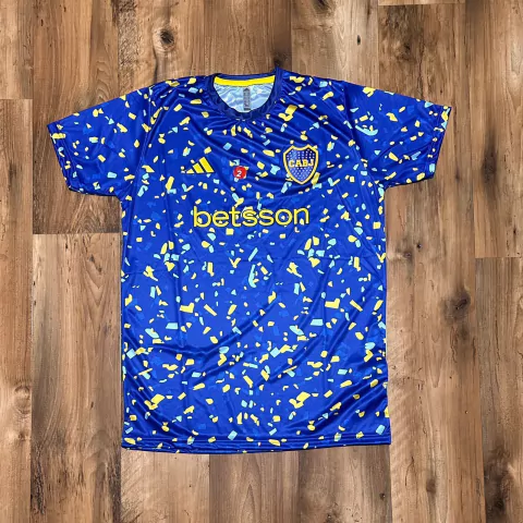 Camiseta Boca pre match azul