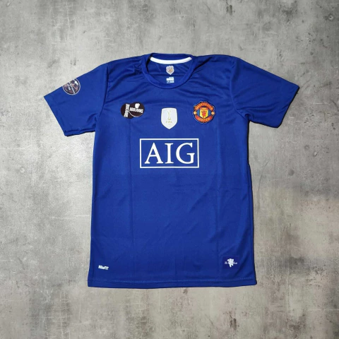 Camiseta Manchester United azul Tevez retro