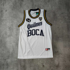 Musculosa Boca Quilmes blanca retro