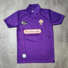 Camiseta Fiorentina Batistuta violeta retro Nintendo