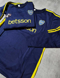 Buzo Boca azul oscuro cuello redondo talle especial - comprar online