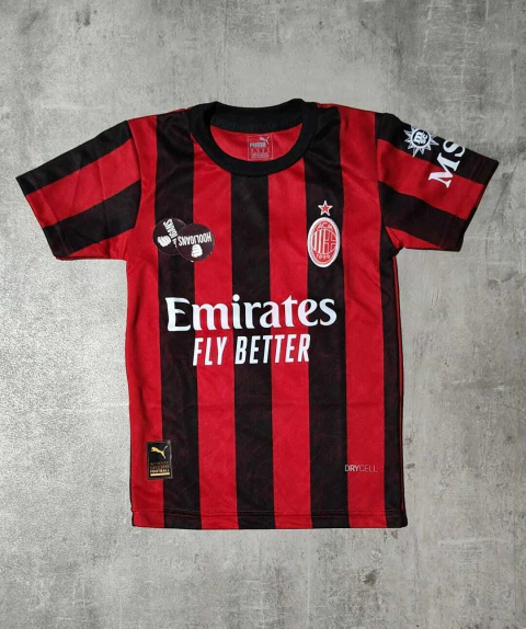 Camiseta Milan Titular Rafa Leao niño - comprar online