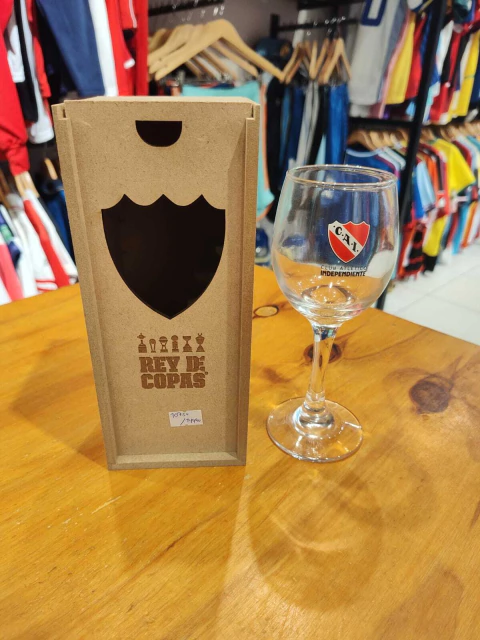 Copa de vino Independiente con caja oficial
