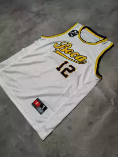 Musculosa Boca basquet retro blanca - Hooligans Bahía