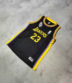 Musculosa NBA Lakers negra niño - Hooligans Bahía