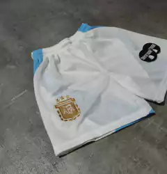 Short AFA Blanco Copa América niño - Hooligans Bahía