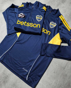 Buzo Boca Betsson medio cierre azul oscuro 2026 - comprar online