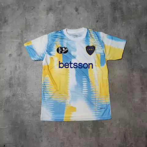 Camiseta Boca Pre Match 2025 niño
