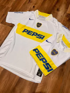 Camiseta Boca Pepsi blanca 2003 retro en internet