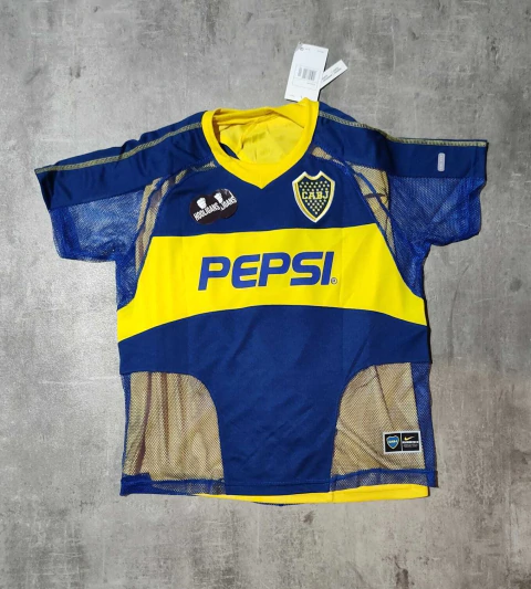 Camiseta Boca Pepsi 2003 doble tela campeon del mundo